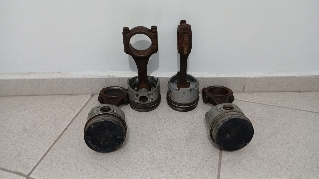 Jogo de Pistões e Bielas Nissan Frontier D21 1994 – Original Usado - Imagem 2
